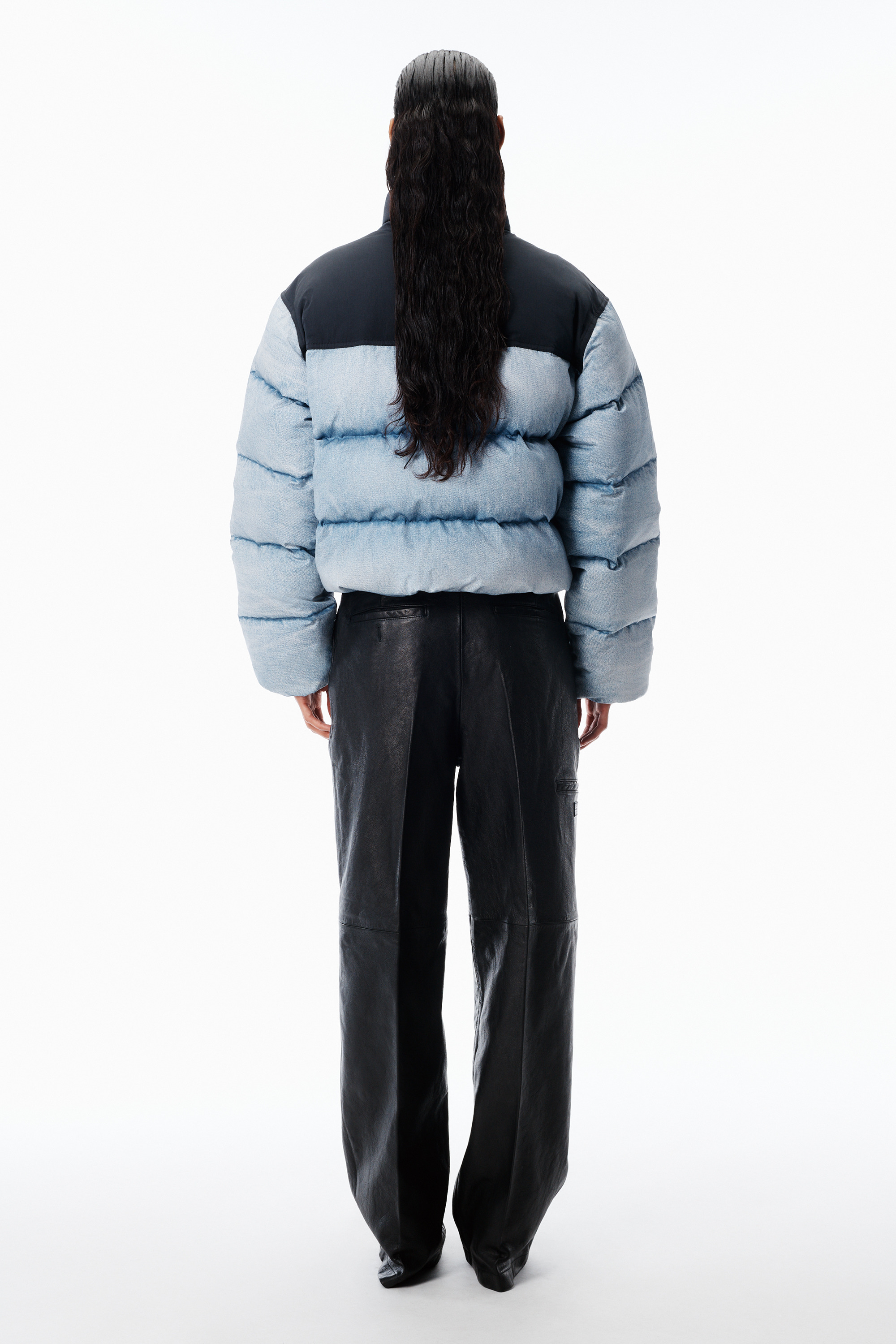 Trompe-L’Oeil Denim Puffer Jacket - 4