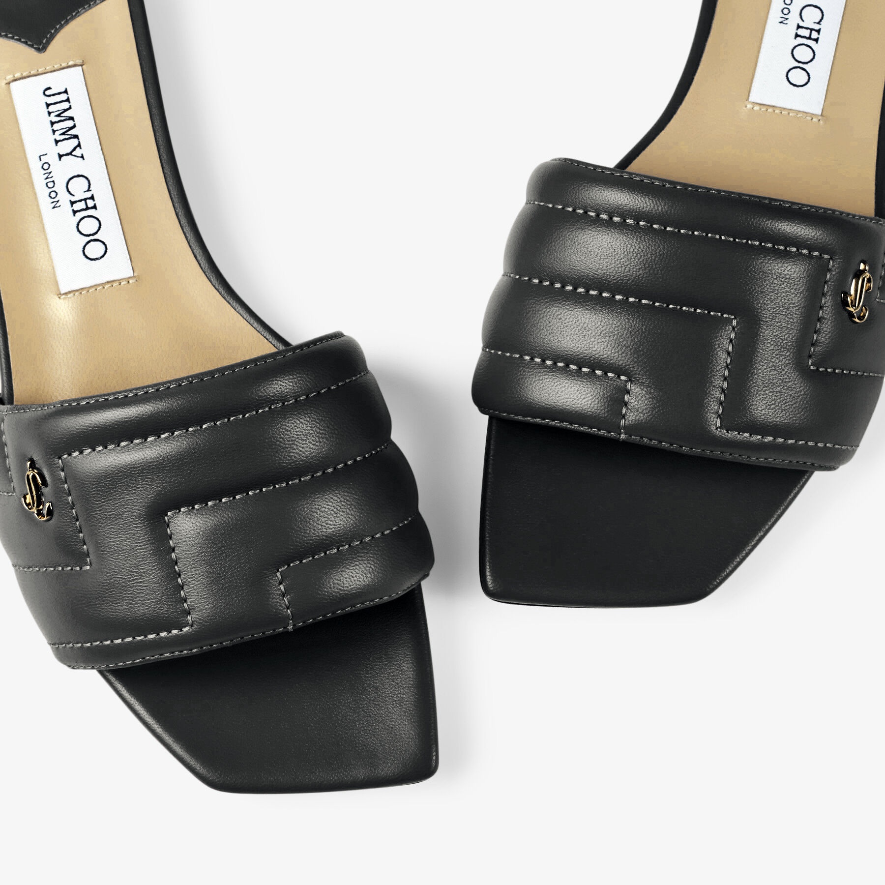 Themis Flat
Black Avenue Nappa Leather Flat Sandals - 3