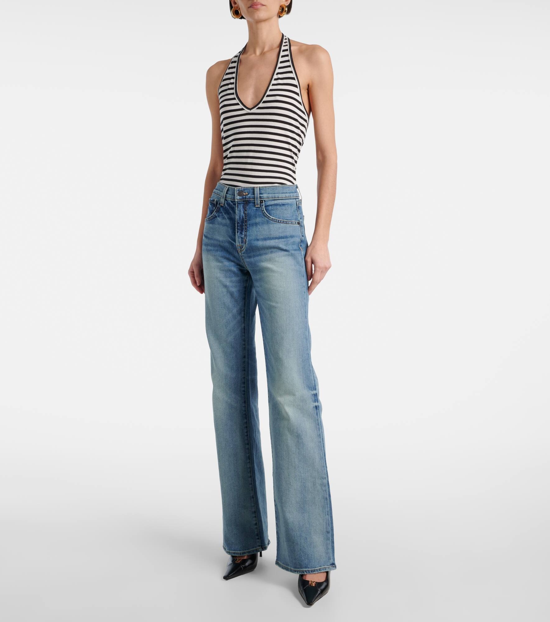 Celia mid-rise flared jeans - 7