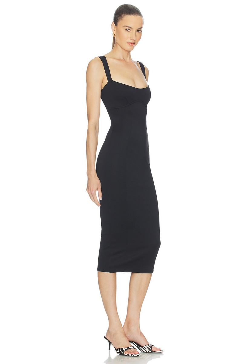 GOOD AMERICAN Sculpting Sweetheart Midi Dress outlook