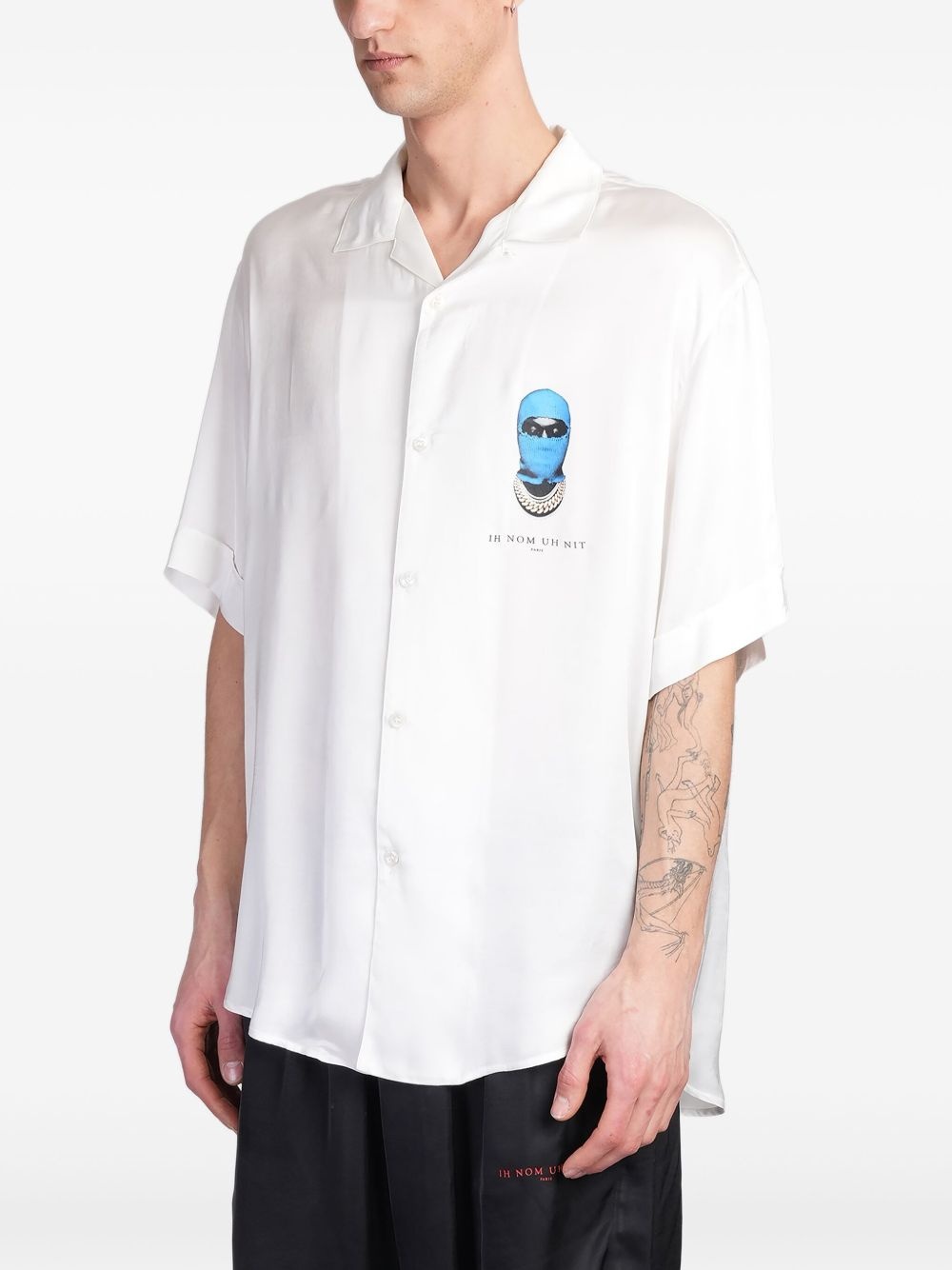 logo-print shirt - 3