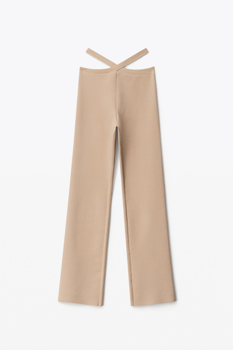 CRISSCROSS LOGO LEGGING IN VISCOSE KNIT 1