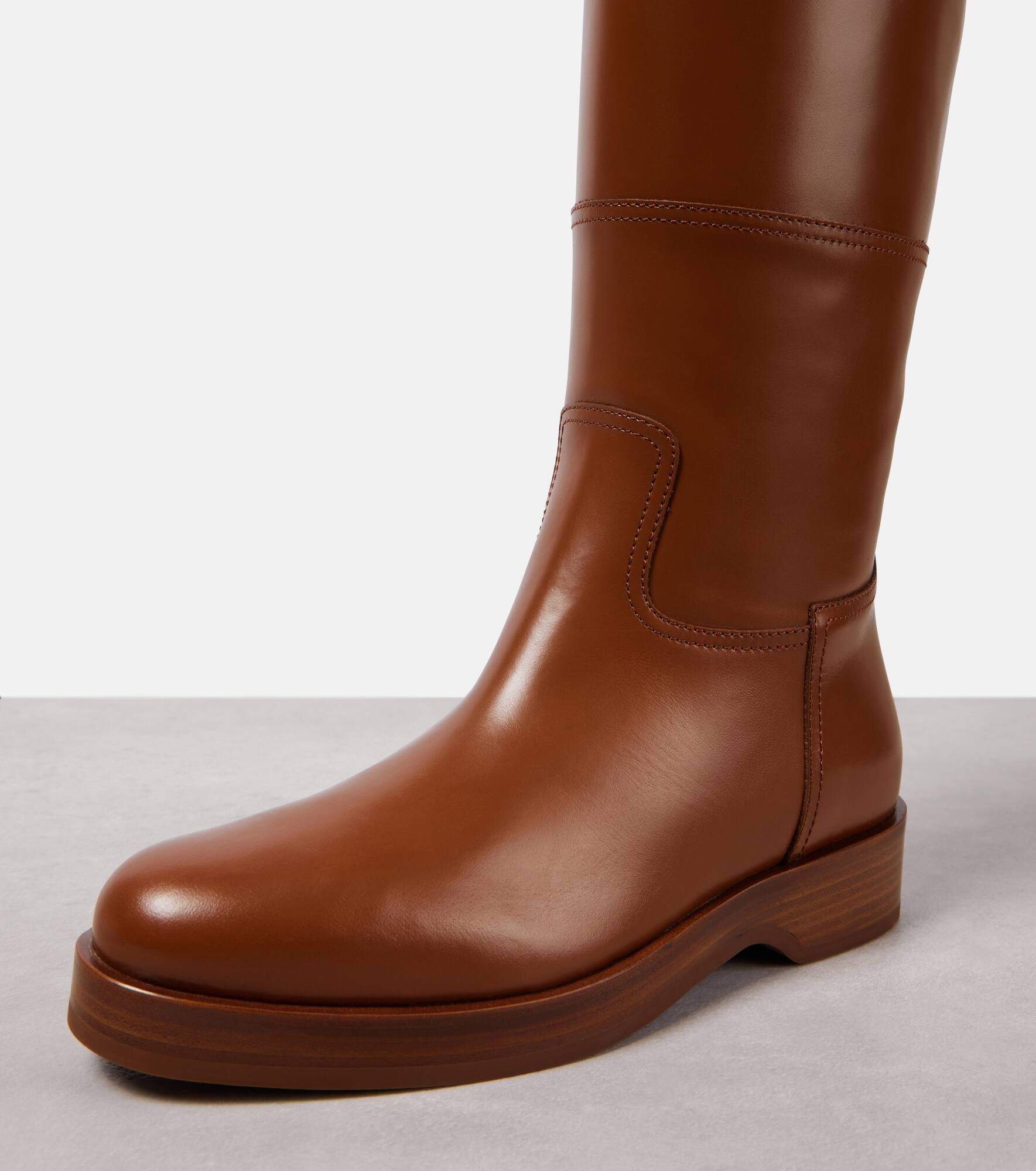 Lupo leather knee-high boots - 5