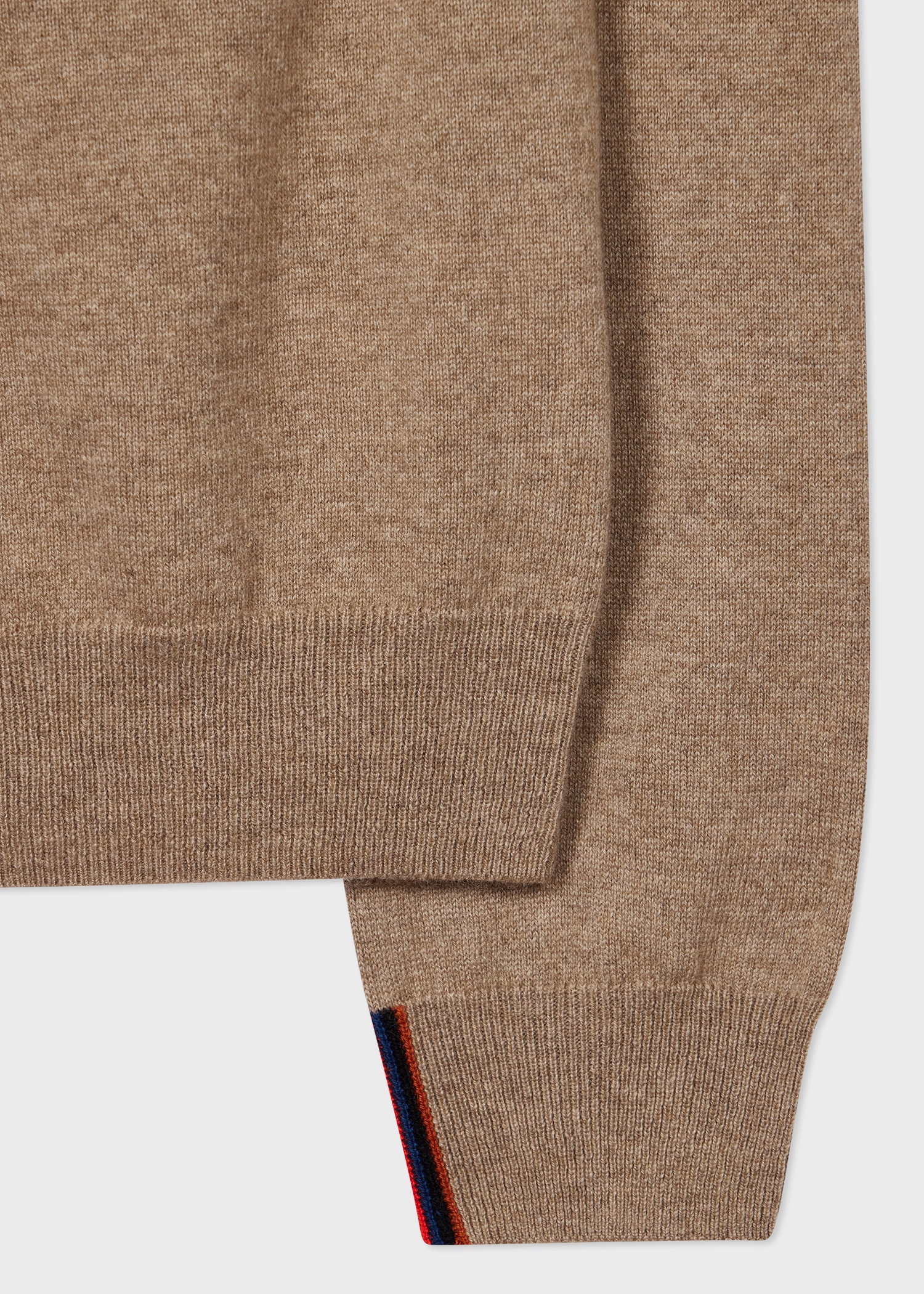 Oatmeal Cashmere Crew Neck Sweater - 2