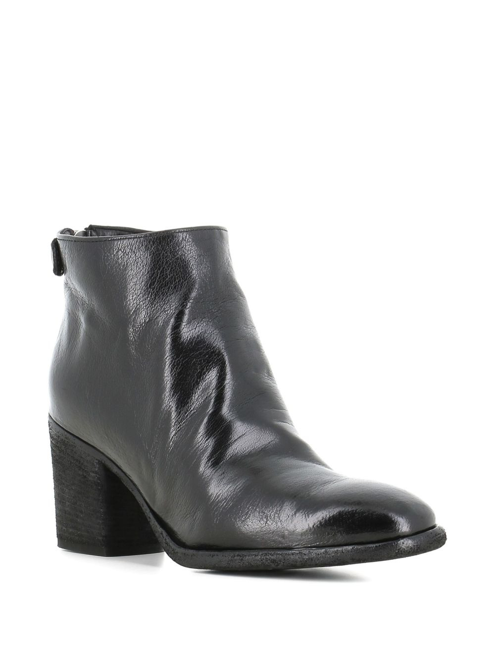 zip-fastening block-heel boots - 2