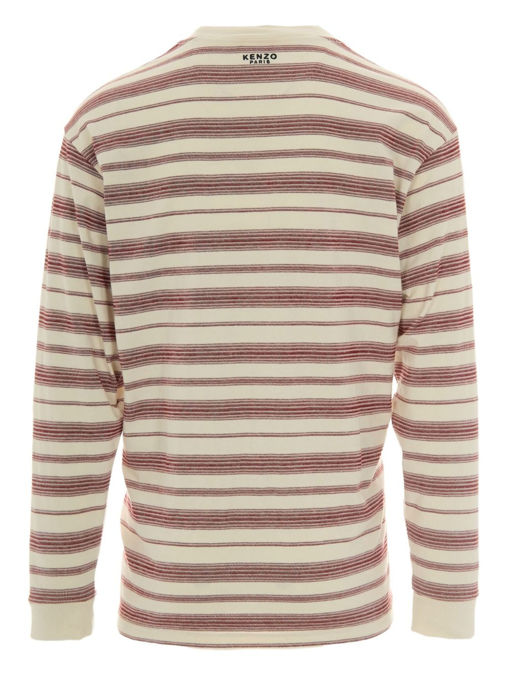 Boke Flower striped flower-embellished T-shirt - 2