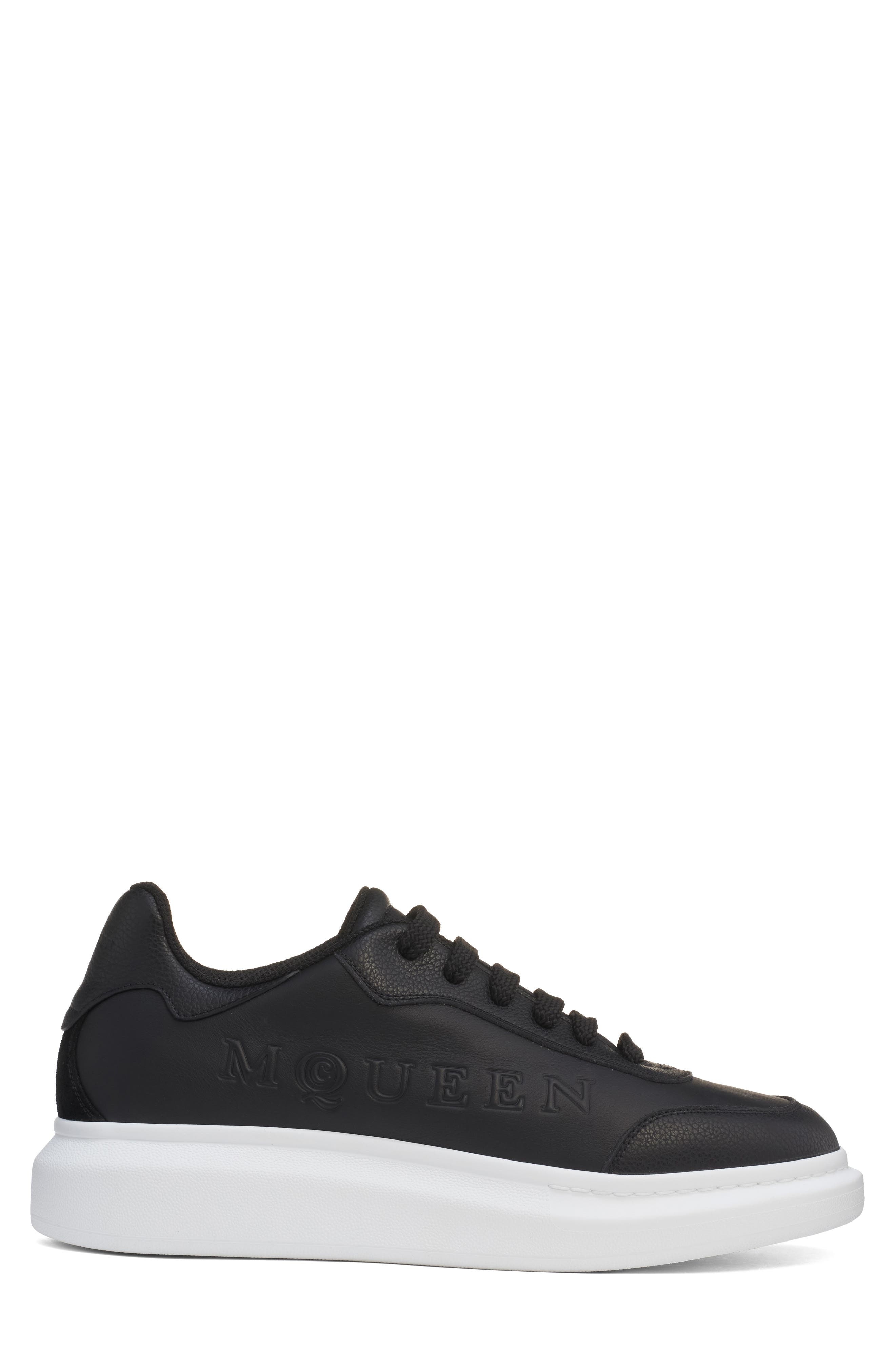 McQueen Oversize Sneaker in Black/Black/Black at Nordstrom - 3