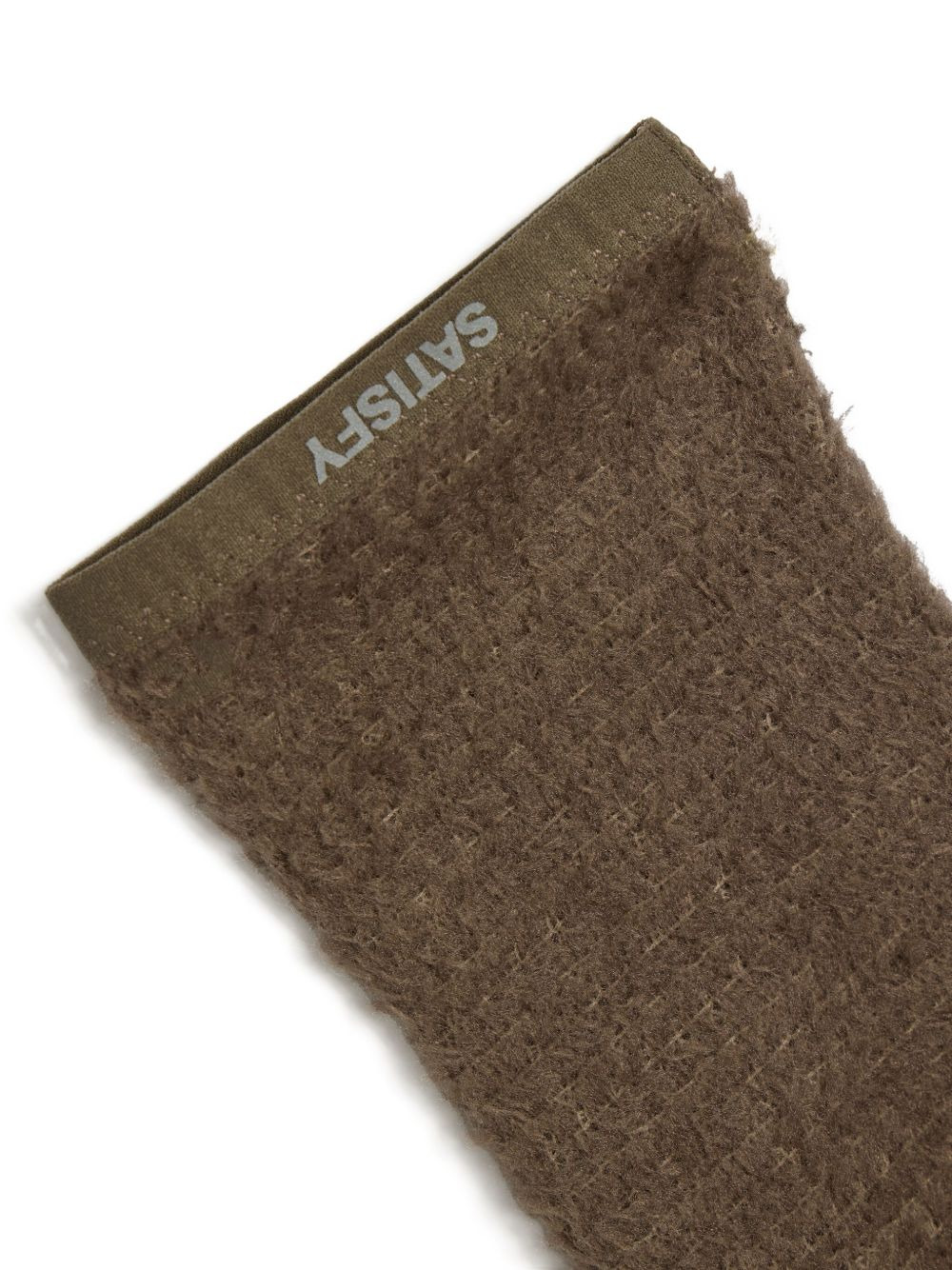 waffle-textured fleece gloves - 3