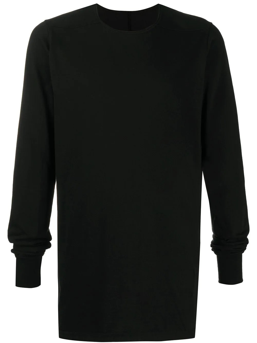 solid-color long-sleeve T-shirt - 1