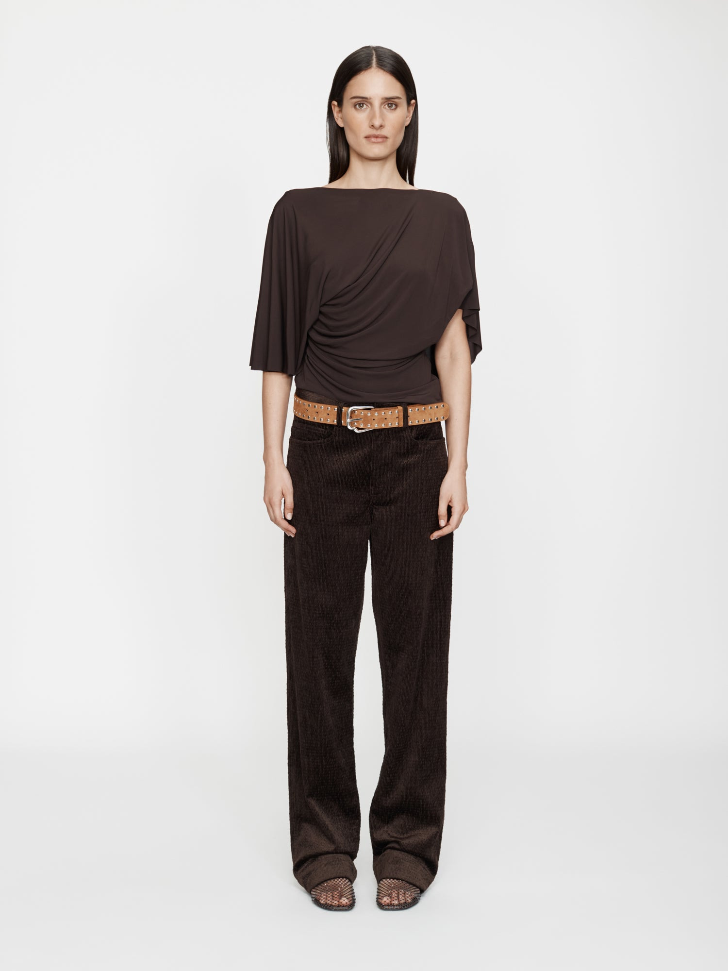 Ava Sateen Corduroy Jean - 3