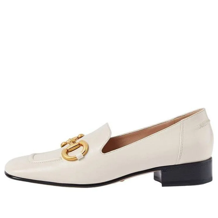 (WMNS) Gucci Loafer with Horsebit 'White' 700064-C9D00-9022 - 1