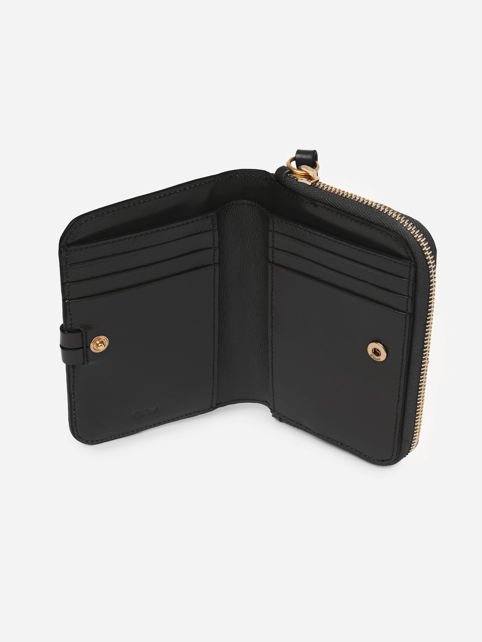 ALPHABET BIFOLD WALLET IN SHINY LEATHER - 3