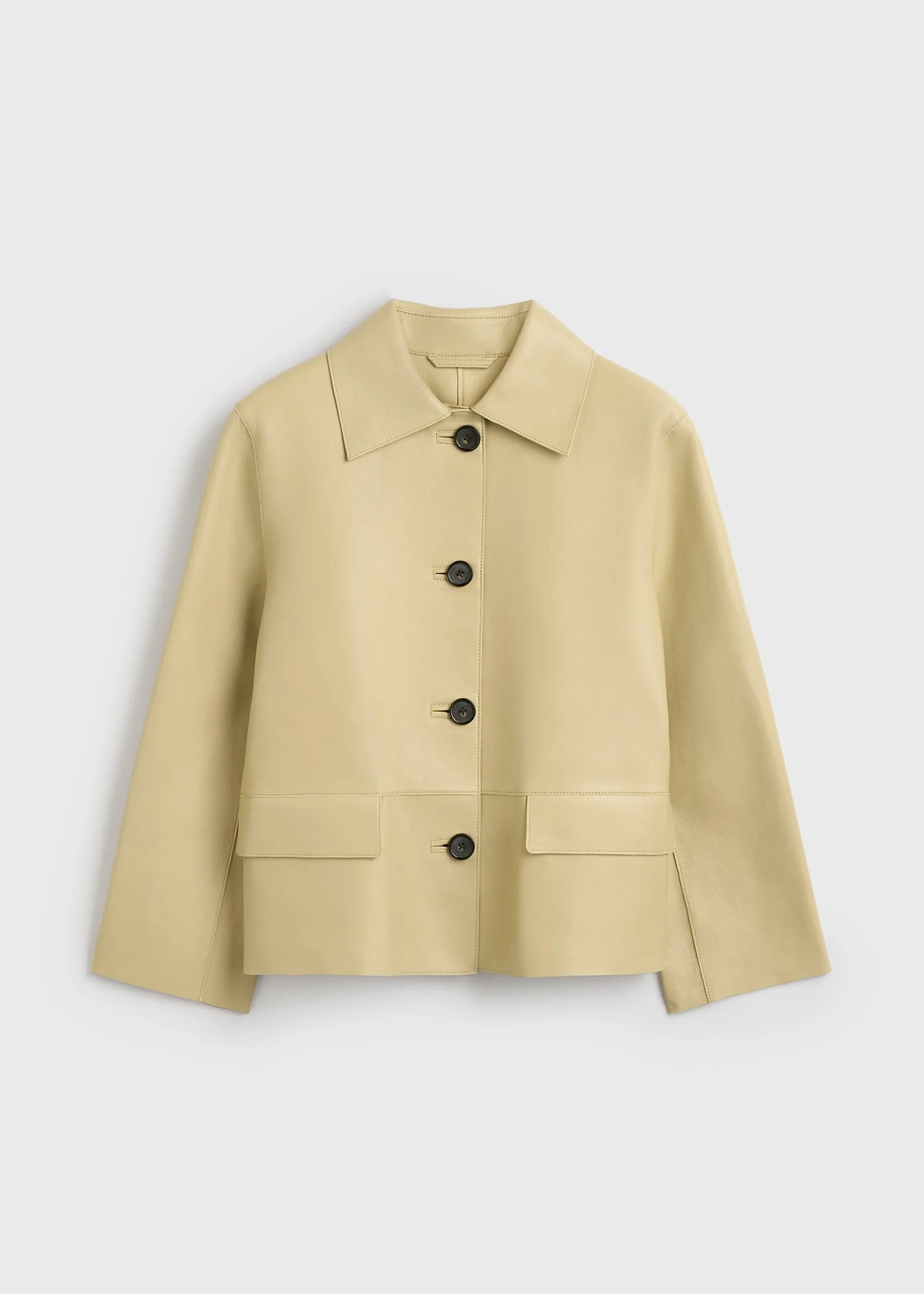 Bonded leather jacket chai - 1