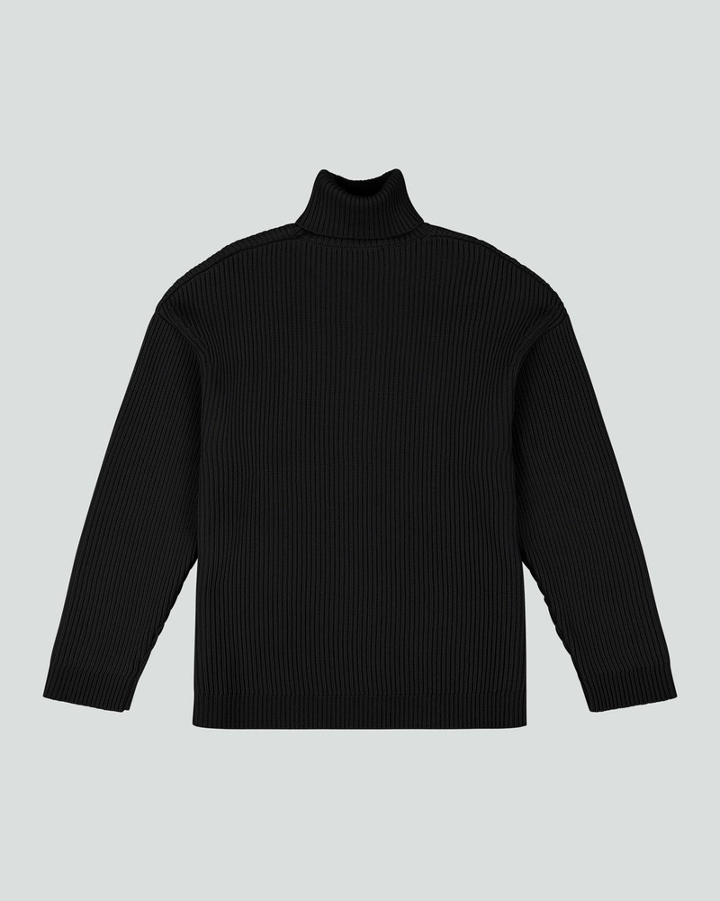entire studios CHUNKY TURTLENECK BLACK outlook