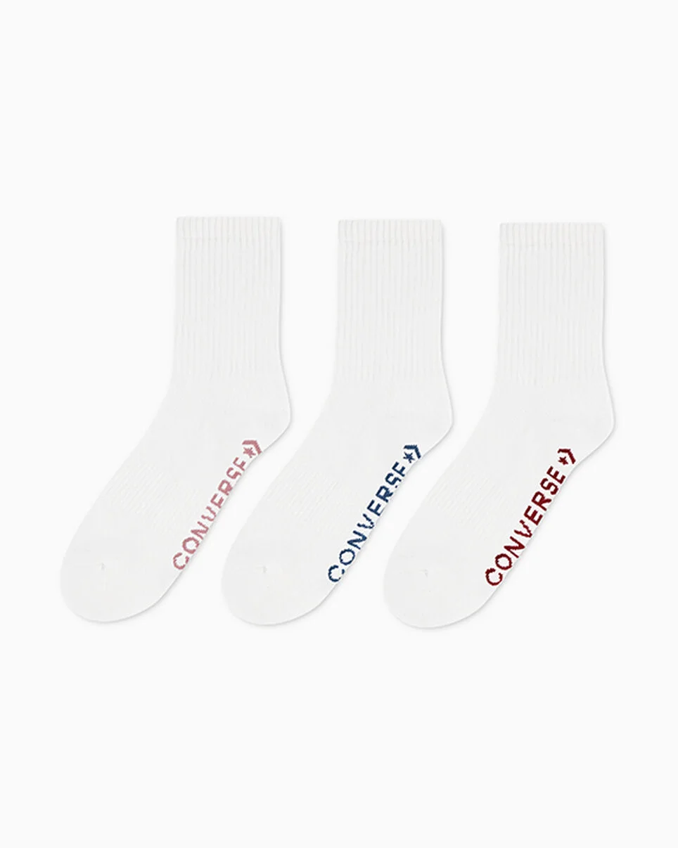 3-Pack Wordmark Half-Crew Socks - 1