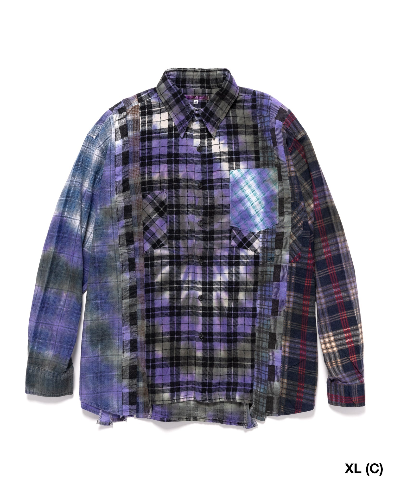 FLANNEL SHIRT -> 7 CUTS SHIRT / TIE DYE ASSORTED - 17