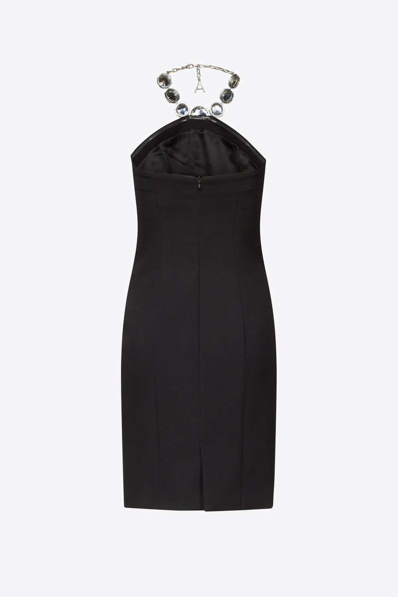 AREA JUMBO CRYSTAL HALTER DRESS outlook