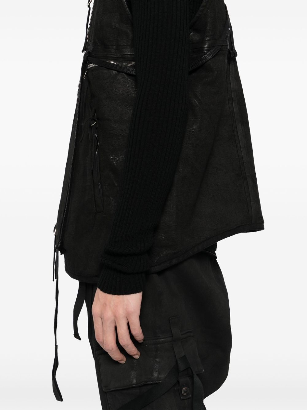 padded hooded vest - 5