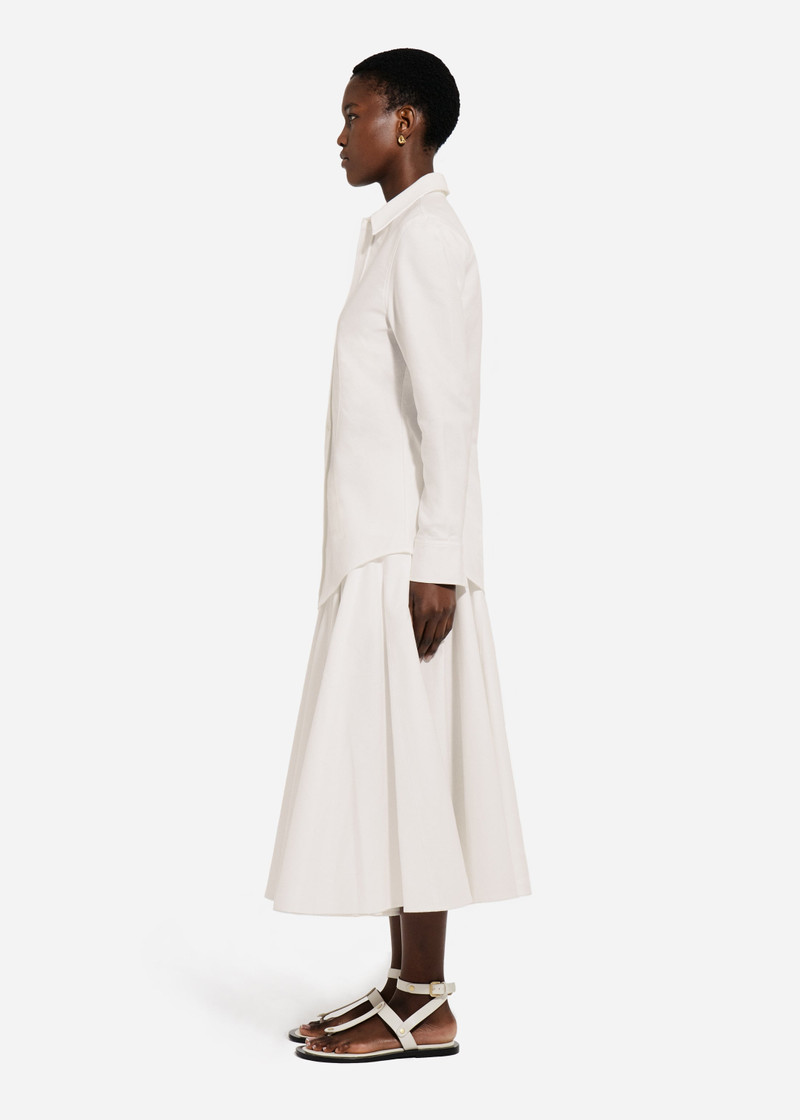 Fitted Button Down Shirt in Cotton Pique 3