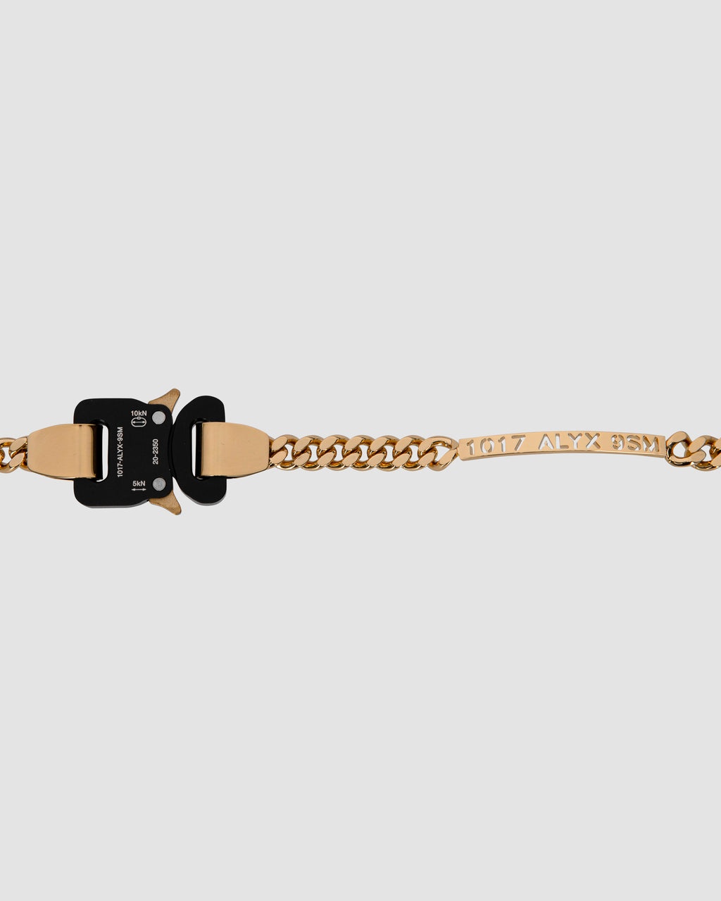 DOUBLE BUCKLE LOGO CHARM NECKLACE - 5