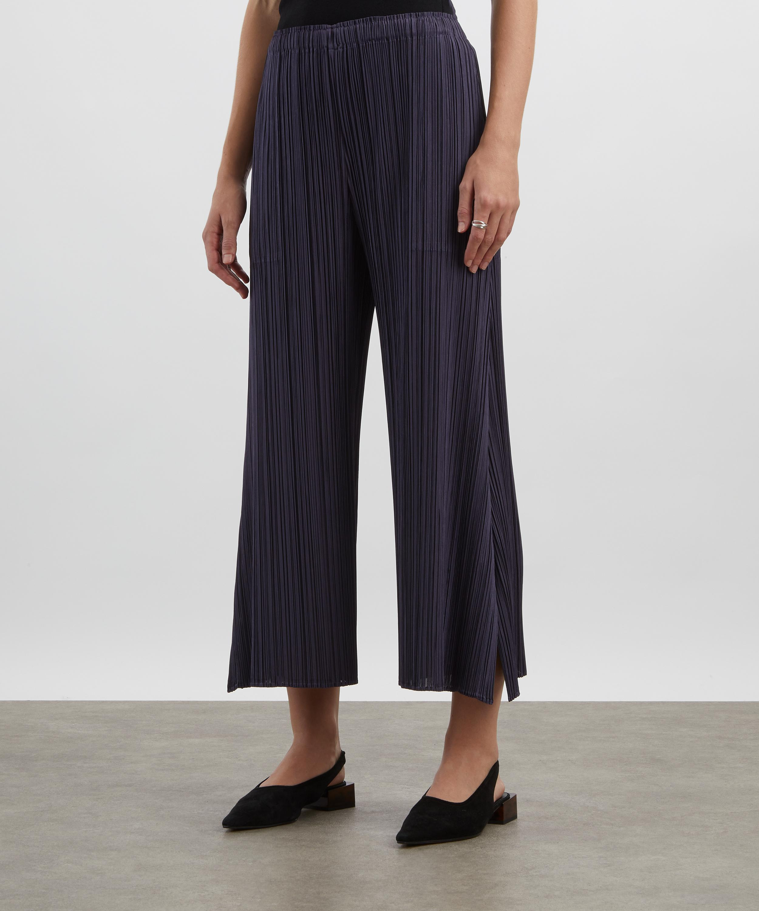 MONTHLY COLOURS: JULY Dark Grey Pleated Trousers - 3
