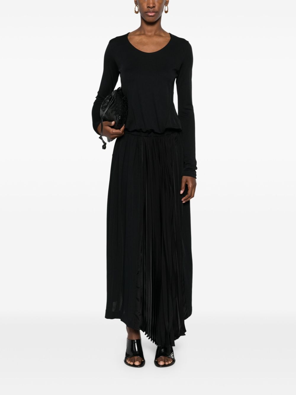 plissÃ© midi dress - 2