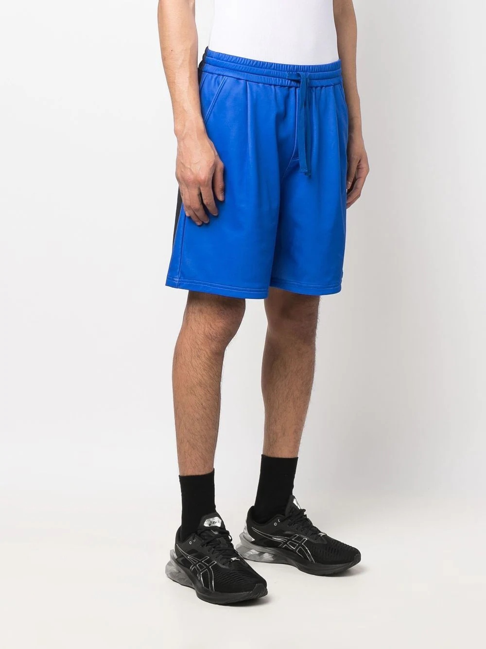 two-tone elasticated shorts - 3