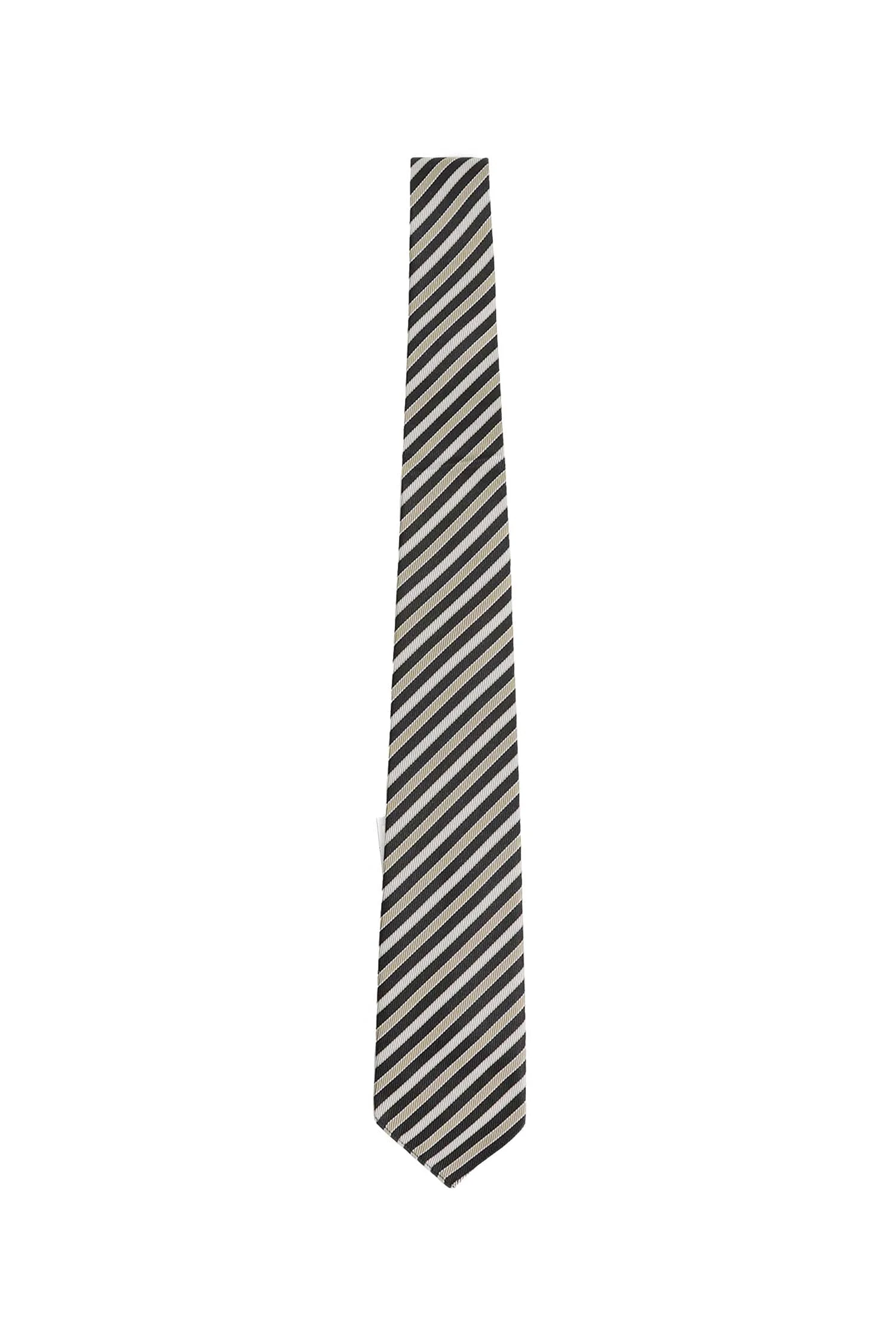 Striped Silk Tie - 1