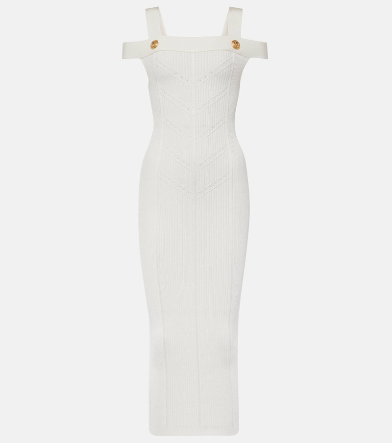 balmain knitted midi dress Balmain