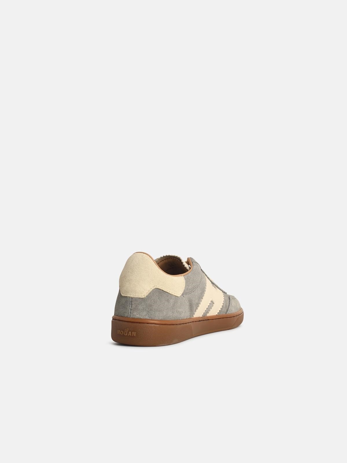 'COOL' GREY SUEDE SNEAKERS - 3