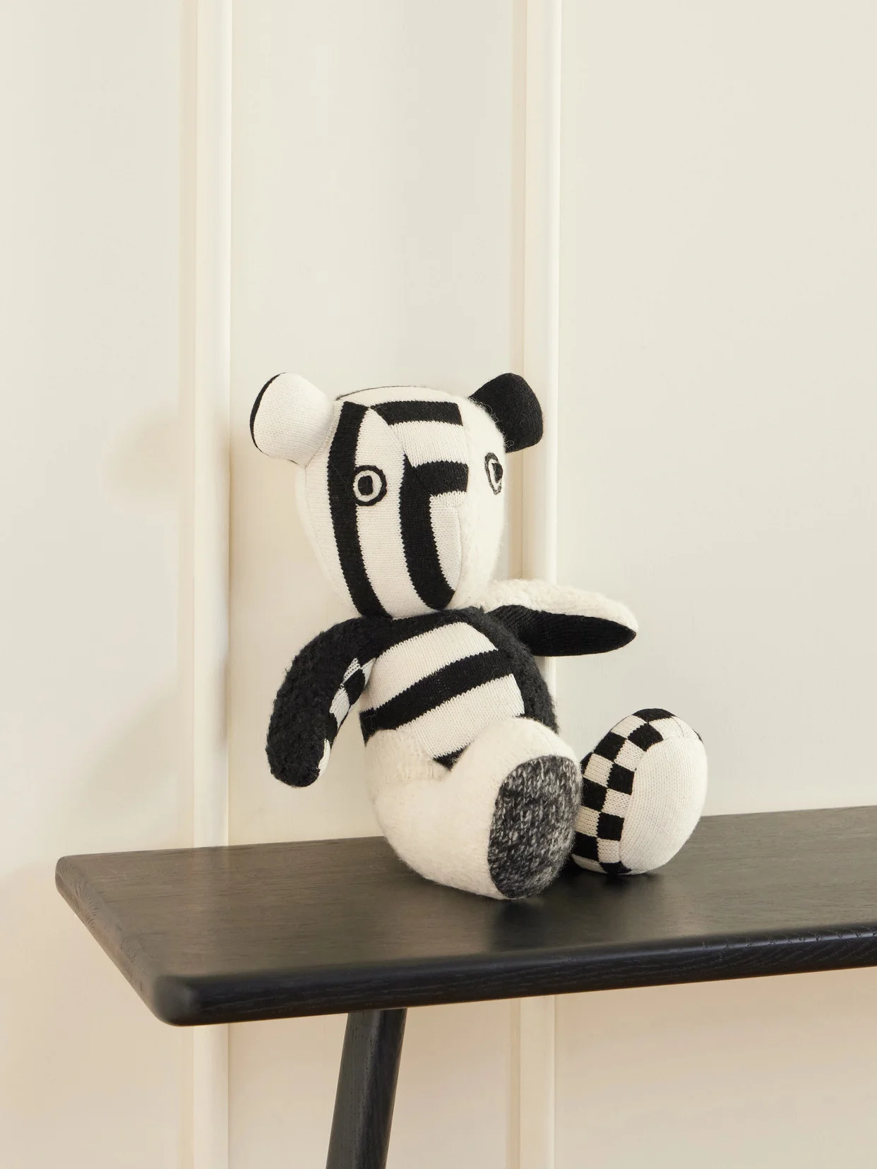 Elder Striped Cashmere Teddy Bear - 1