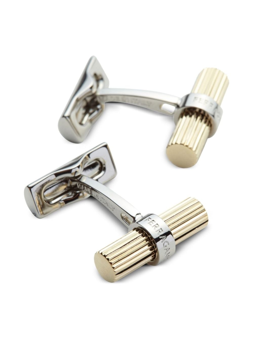 engraved-logo cufflinks - 3
