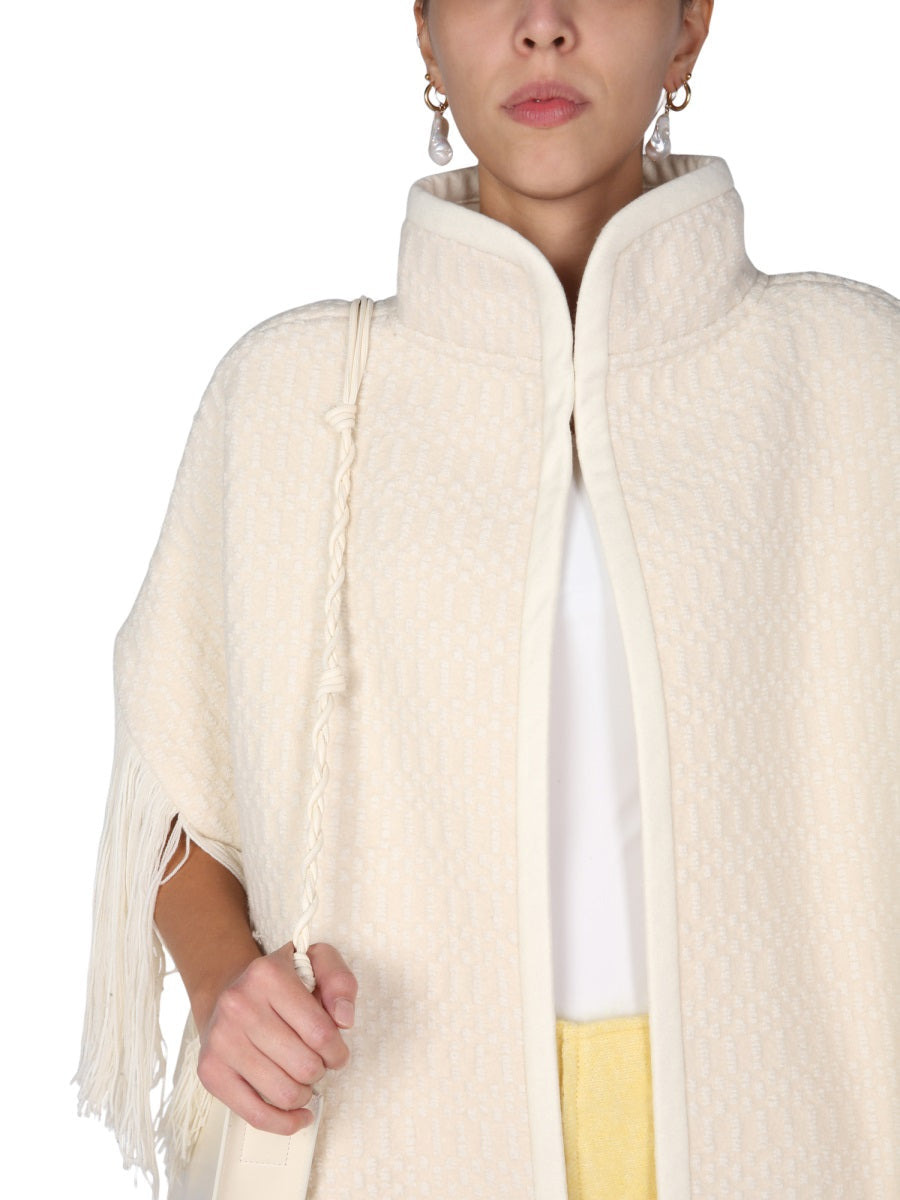 Jil Sander Women Jacquard Cape - 3