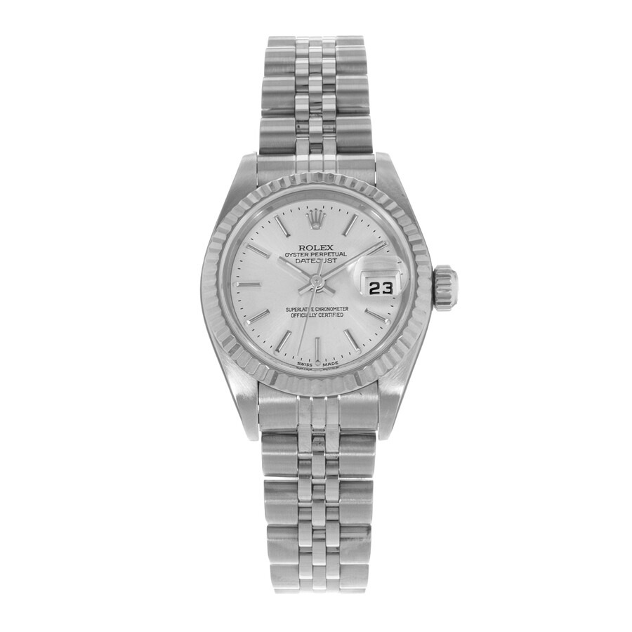 Pre-owned Rolex Datejust 26 Automatic Chronometer Silver Dial Ladies Watch 79174 SSJ - 2