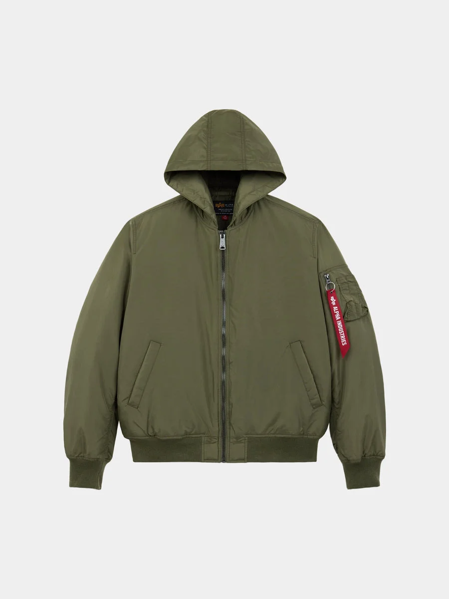 MA-1 HOODED OXFORD FLIGHT JACKET - 1