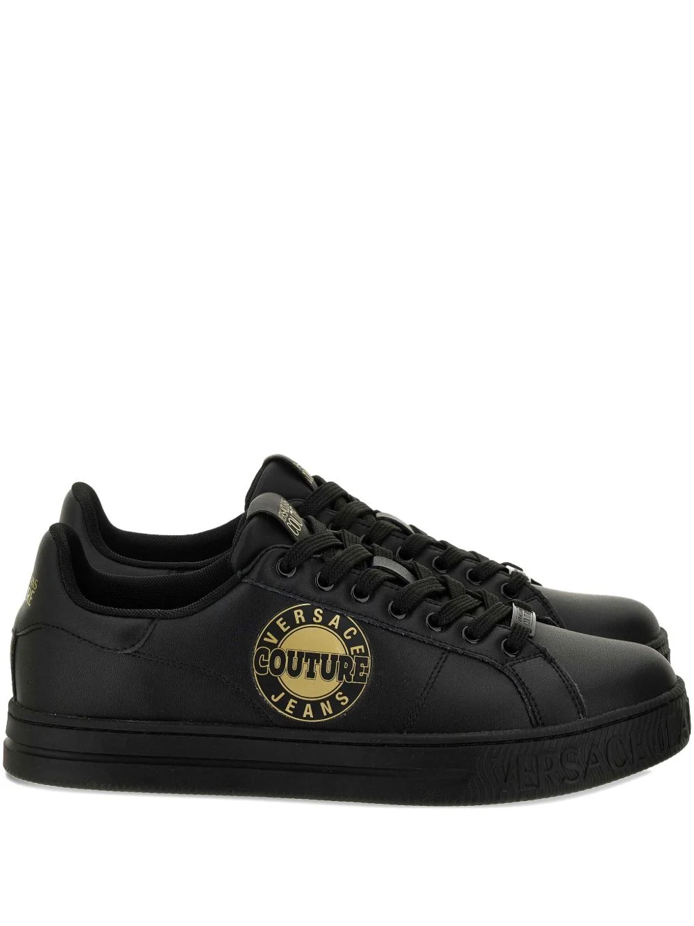 logo-plaque sneakers - 1