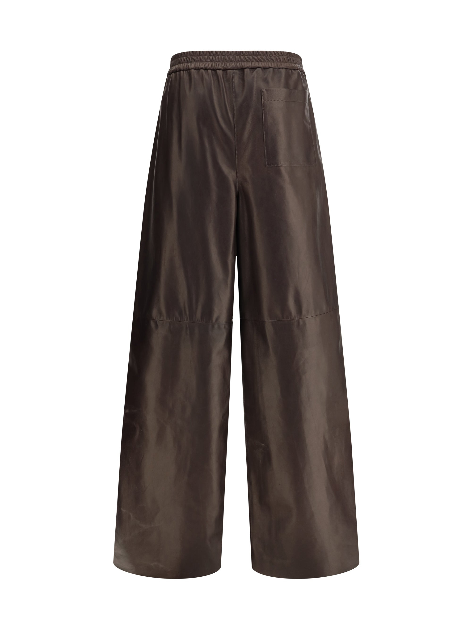 Giorgio Armani Women Lambskin Nappa Leather Pants - 2