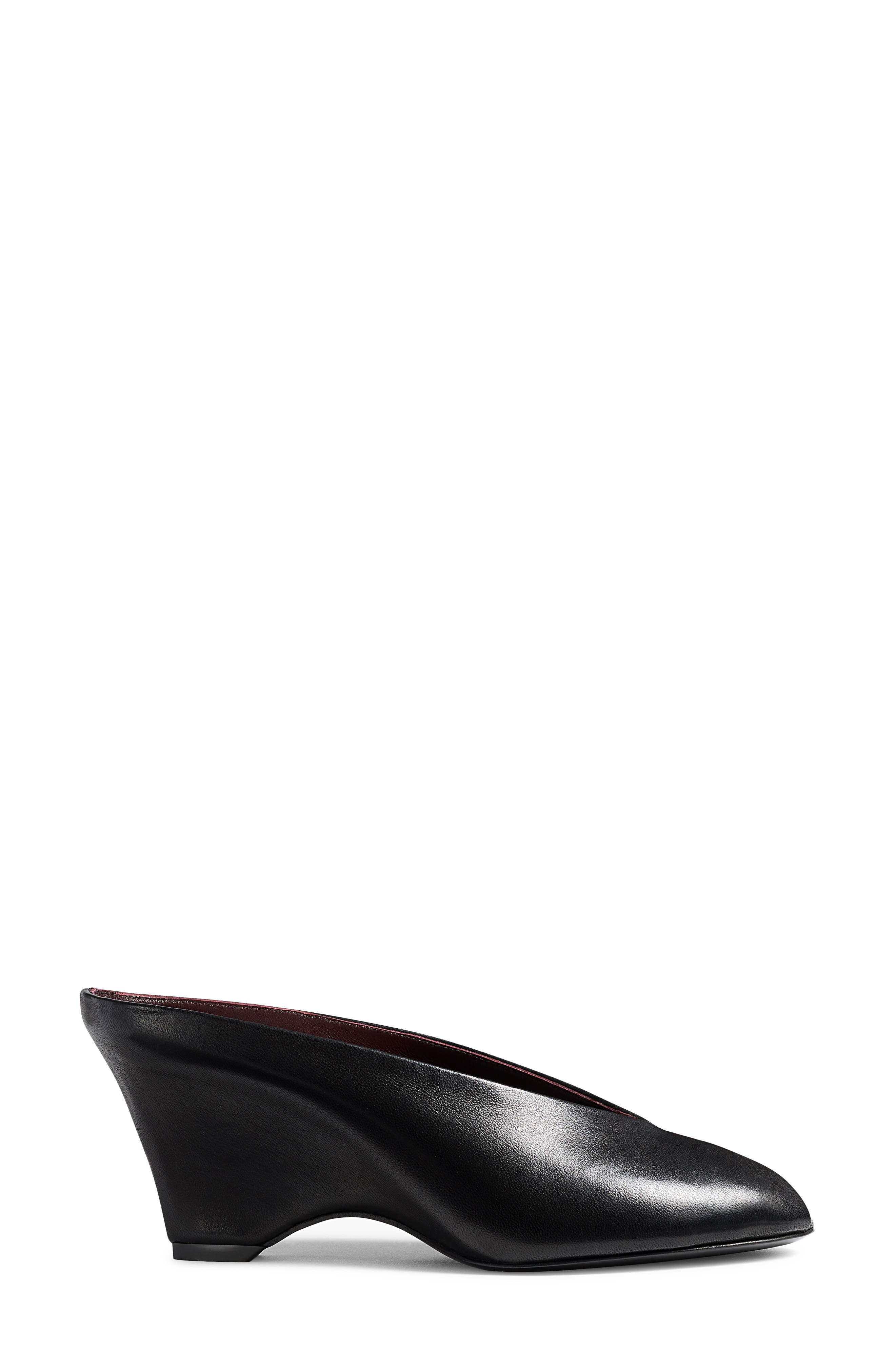 Khaite Cloak Peep Toe Mule in 200 Black at Nordstrom - 3