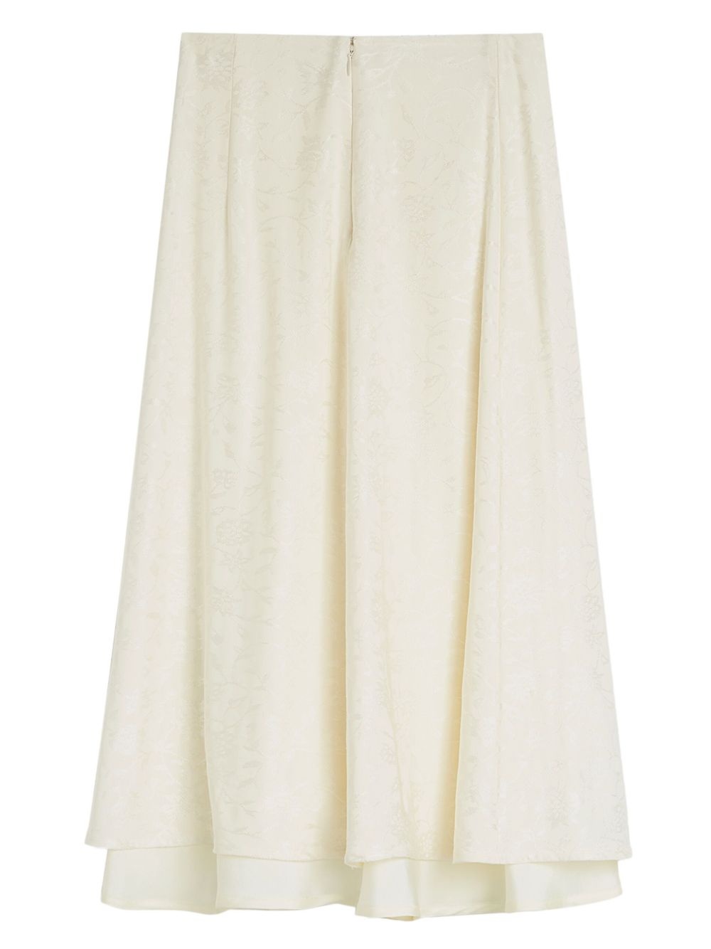 floral-jacquard midi skirt - 6