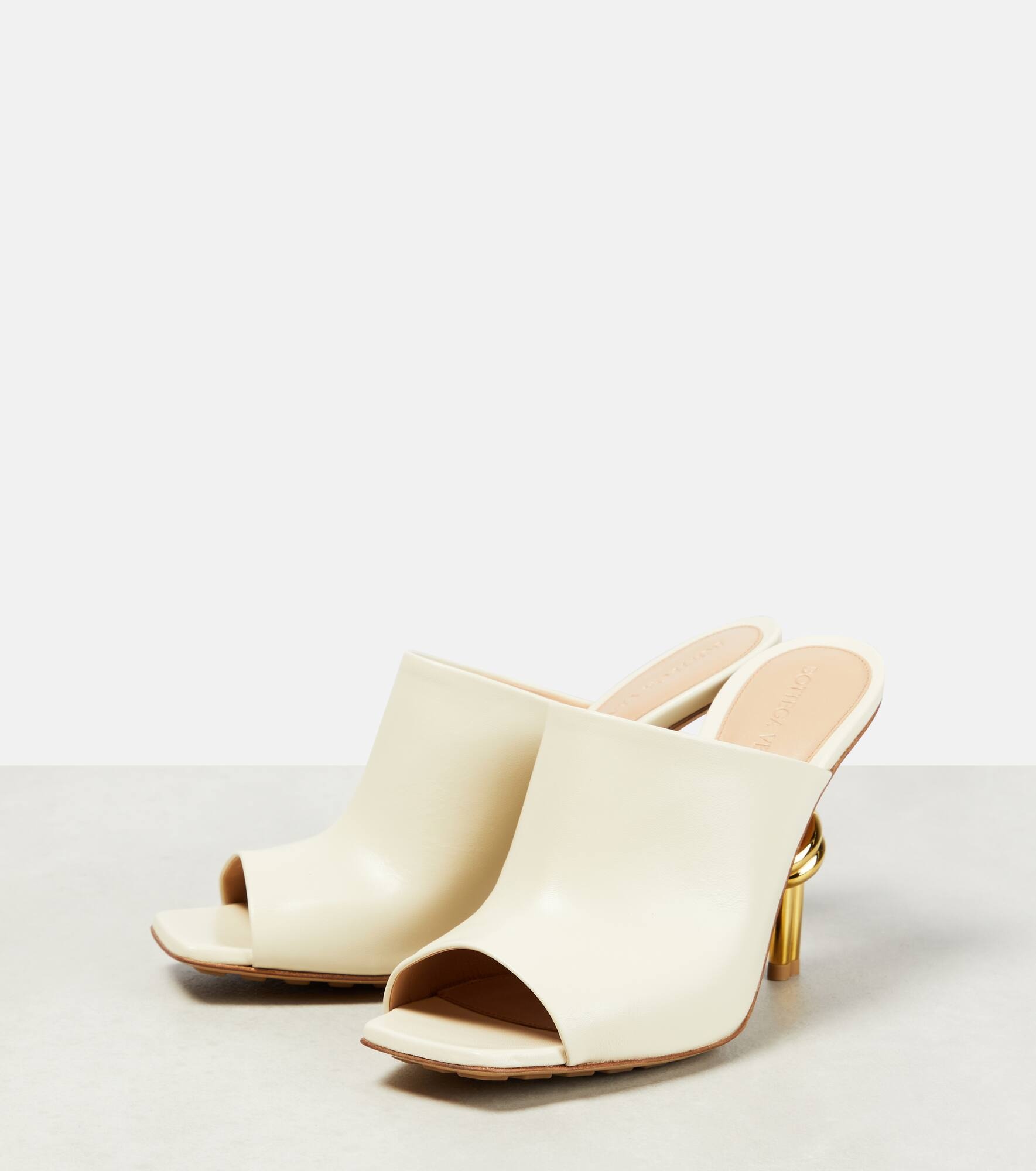 Knot leather mules - 5