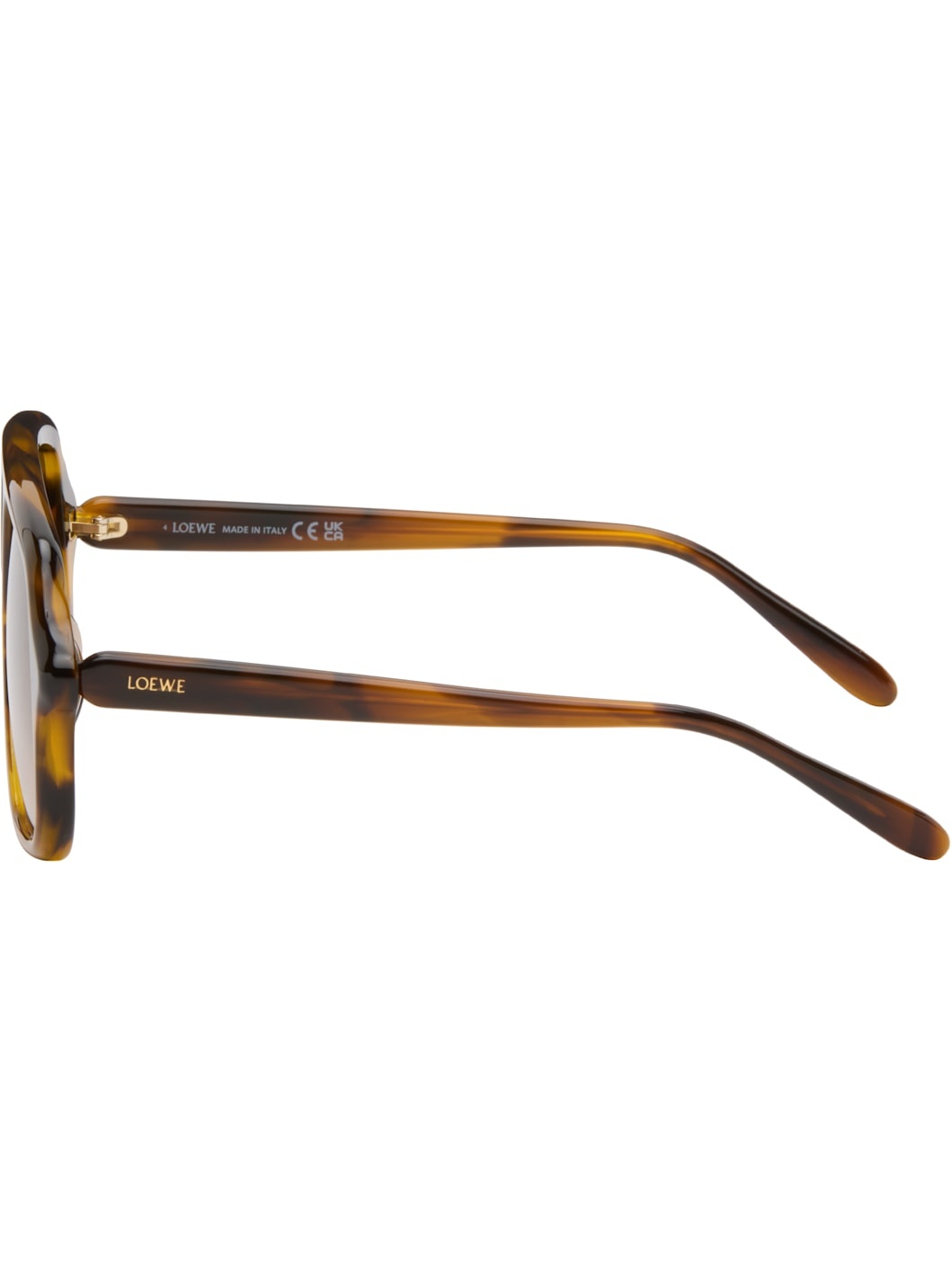 Brown Aviator Slim Sunglasses - 3