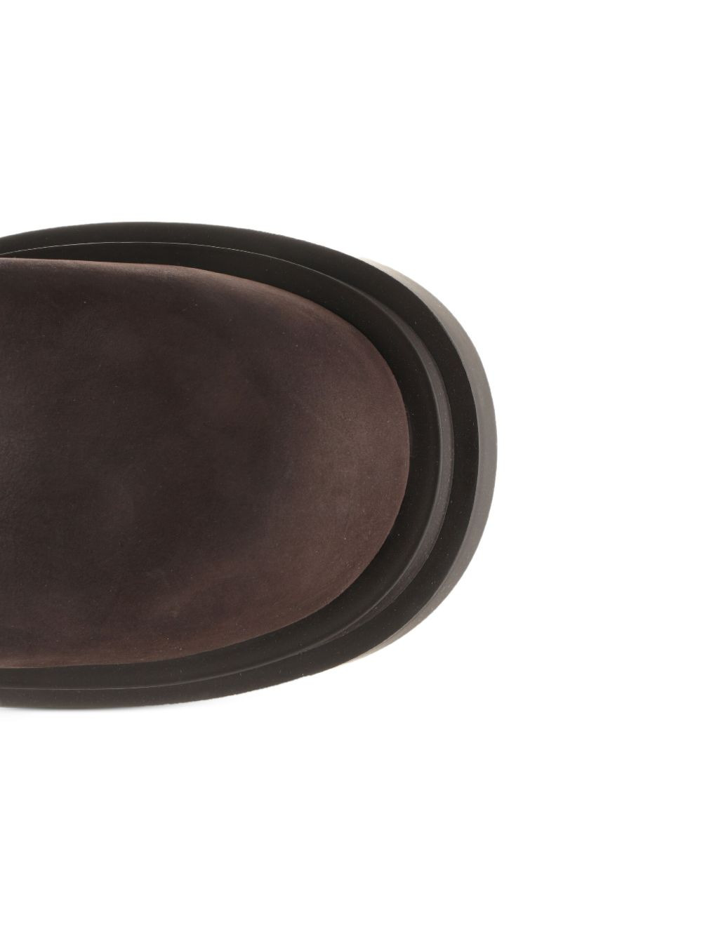60mm platform leather boots - 4