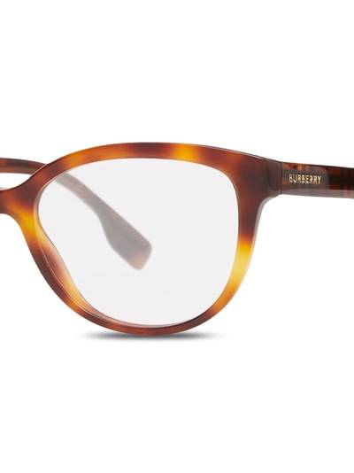 Burberry tortoiseshell cat-eye optical glasses outlook