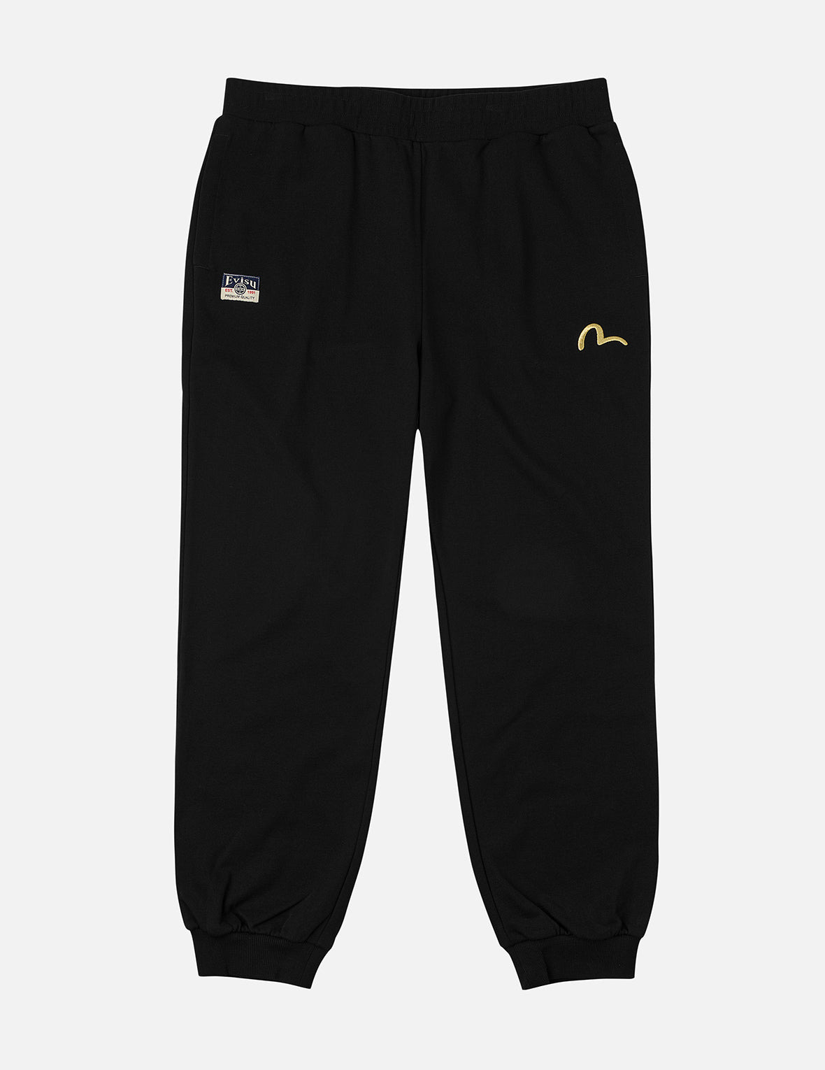 Seagull Embroidery EVISU Brocade Appliqué Straight Fit Sweatpants - 4