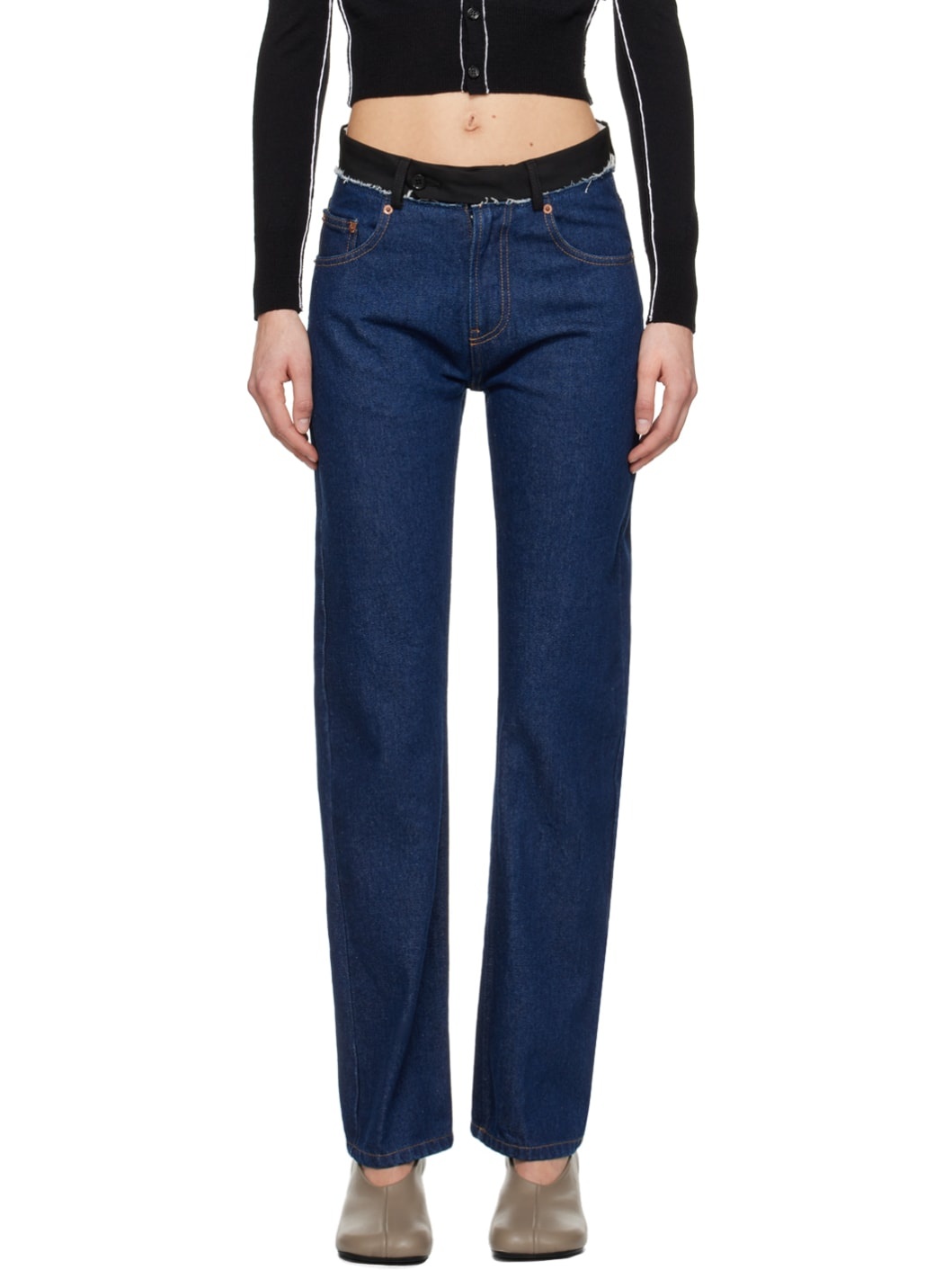 Indigo 5-Pockets Jeans - 1