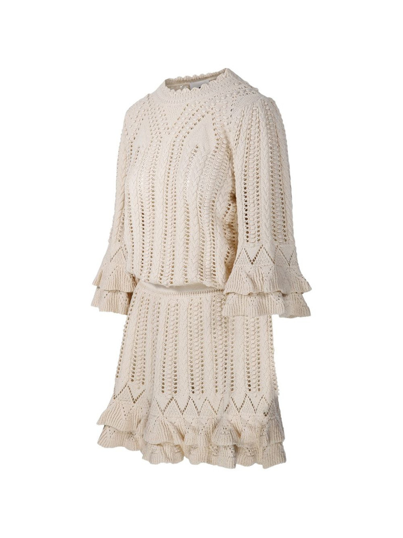 Norma ruffled knitted mini dress 3