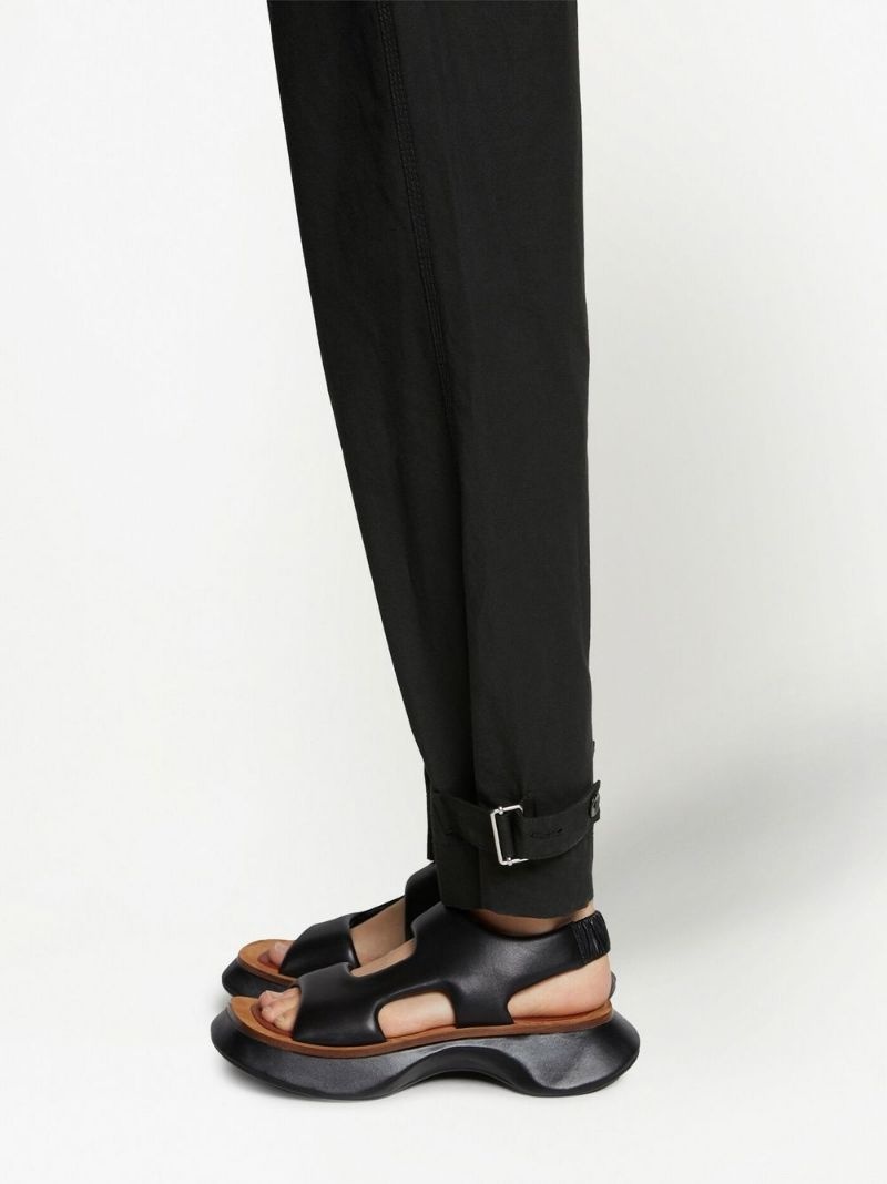 buckled-ankle tapered trousers - 5