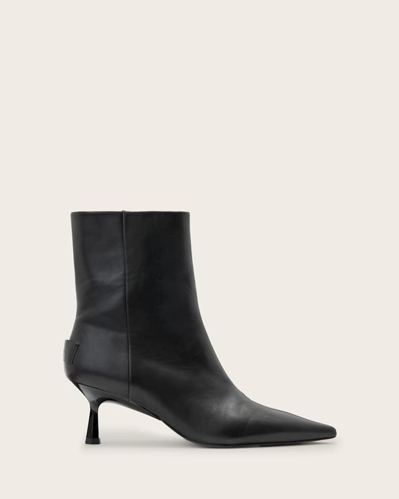 VIVIAN POINTED TOE LEATHER BOOTS 1