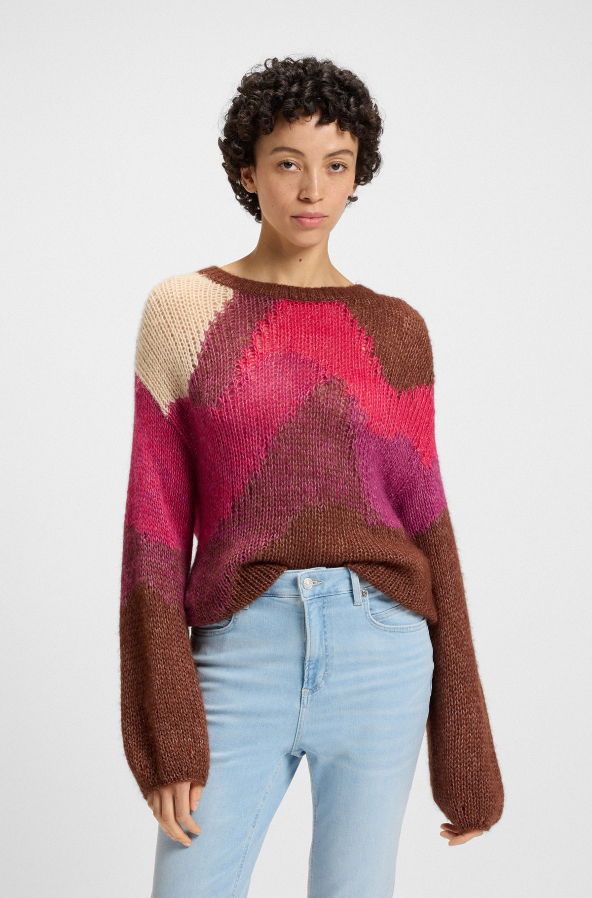 KNITTED SWEATER WITH LANDSCAPE-INSPIRED PATTERN - 2