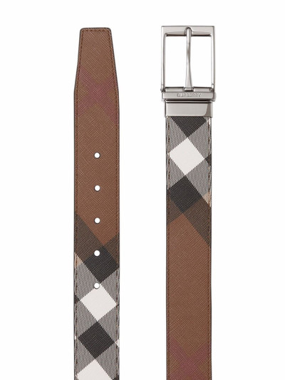 Burberry reversible check-print belt outlook